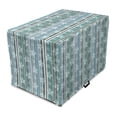 thumbnail image 1 of Floral Dog Crate Cover, Abstract Cold Colored Flower Petals Pattern with Circling Blooms on Vertical Stripes, Easy to Use Pet Kennel Cover for Dogs, 35" x 23" x 27", Multicolor, by Ambesonne, 1 of 6