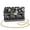 Aztec Elephant Floral Black, variant on Beige Zebra Stripe Print Small Crossbody Bags for Women, Leather Cell Phone Purse, Crossover Shoulder Bag, Crossbody Travel Purse with Detachable Strap