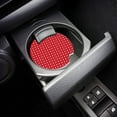 thumbnail image 3 of FMSHPON Polka Dot Pattern Red Set of 2 Car Coaster for Drinks, Absorbent Ceramic Stone Coasters Cup Mat with Cork Base for Home Kitchen Room Coffee Table Bar Decor, 3 of 5