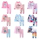 thumbnail image 2 of 2 girls casual crew-neck animal print pajama sets, 2 of 5