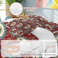 thumbnail image 4 of Red Bandanna Queen Size Comforter Set, Ethnic Indian Style Retro Country Bedding for All Seasons, 4 Pcs Bed Set, 1Quiltcover (90"x92") ,1Sheet(94"x116"), 2Pillowcases (30"x20"), 4 of 9