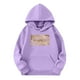 thumbnail image 4 of Moonsky Sudadera con capucha y cordón HUNTRX, estampado de grupo de chicas coreanas, jersey corto, suave y cómodo, top de manga larga para primavera y otoño.,Morado claro,150, 4 of 4