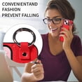 thumbnail image 5 of Allytech Wallet Case for iPhone 15, [Card Slot] [Ring Buckle] [Adjustable Wristband with Snap Buckles] Premium PU Leather Kickstand Shockproof Case Cover for Women Men - Red, 5 of 10