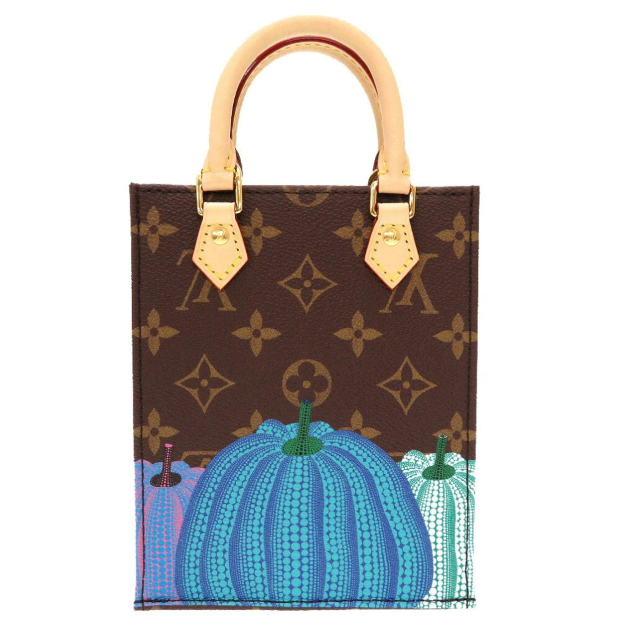 Authenticated Used Louis Vuitton Monogram Dot Petite Sac Pla x YK Yayoi  Kusama Pumpkin M82112 Handbag Bag 