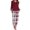 Red, variant on Weebloom Women's Pajamas Long Sleeve Crew Neck Comfy With Pockets Cotton Women Pajama Sets Homewear L