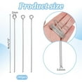thumbnail image 2 of About 205 Pcs 304 Stainless Steel Head Pins Findings Eye Pin Length 1.5 Inch 23-Gauge for DIY Jewelry Making, 2 of 6