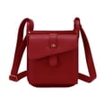 thumbnail image 1 of Bolso de mano de cuero Fernando Bolso de hombro para vacaciones y negocios rojo, 1 of 8