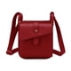 thumbnail image 1 of Bolso de hombro Yinane cuero PU liviano rojo 16 cm x 7 cm x 20,5 cm, 1 of 8
