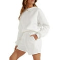thumbnail image 1 of Diconna Women Solid Color Shorts, Adults Casual Style Pants with Slant Pockets, 1 of 5