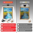 thumbnail image 4 of 23" Wireless Picture Lights, Rechargeable Battery Art Display Light with Remote Control, Dimmable/Timer Off Dartboard Light, 3 Lighting Modes Full Metal Painting Display Lights(Gold), 4 of 9