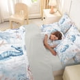 thumbnail image 4 of Erosebridal Kawaii Seahorse 7-Piece Bedding Comforter Set,Ocean Animal Colorful Coral King Bedding Sets For Boys Kids,Reversible, 4 of 7