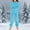 Light Blue, variant on OGLCCG Girl's Fuzzy Fleece Lounge Sets Fall Winter 2 Piece Plush Loungewear Outfits Long Sleeve Sleepwear Top and Wide Leg Pants Sets 5-15 Years
