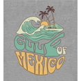 thumbnail image 5 of Gulf of Mexico Wave Text Youth Heather Gray Long Sleee Hoodie-Medium, 5 of 6