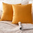 thumbnail image 4 of 2pcs Soft Throw Pillow Covers, Decorative Pillowcase Cushion Covers Yellow, 4 of 8