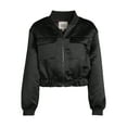 thumbnail image 5 of Madden NYC Juniors Satin Bomber Jacket, Sizes XS-3XL, 5 of 5