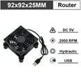 thumbnail image 1 of DC 5V USB 120mm 140mm DIY Router Fan 80mm W/Controller & Protective Net Desktop Cooling Fan 92mm TV Box Dual Ball Cooler 9225 USB 2000RPM, 1 of 6