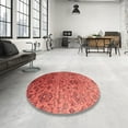 thumbnail image 4 of Ahgly Company Machine Washable Indoor Rectangle Contemporary Red Area Rugs, 7' x 9', 4 of 7