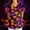Multicolor #079, variant on Halloween Scrub Tops for Women Ghost Castle Graphic V-Neck Horror Holiday Scrubs Top Candy Print Short Sleeve Vintage Medical Scrub Shirts with Pockets M