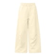 thumbnail image 5 of Sweatpants Women Zaewscy Women's Solid Color Loose-fitting Sweatpants High-waisted Wide-leg Casual Sweatpants Drawstring Elastic Waistband With Pockets., 5 of 7