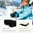 thumbnail image 4 of ThxToms Kids Winter Gloves Waterproof Snow Gloves for Kids Skiing Snowboarding, Cold Weather Gear for Boys and Girls, 4 of 9