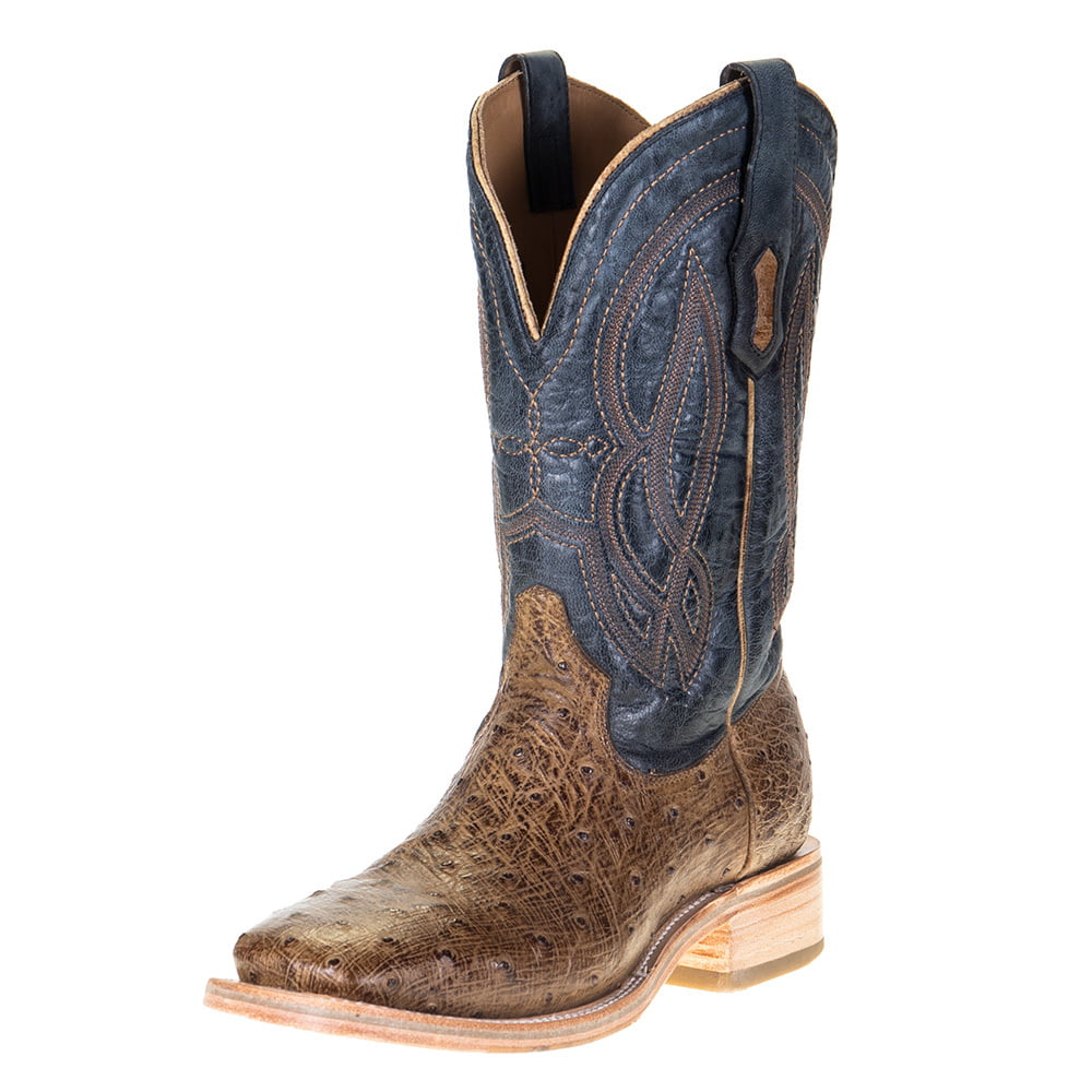 Corral Boot Company Mens Rodeo Performance Tan Orix FQ Ostrich 12 Navy ...