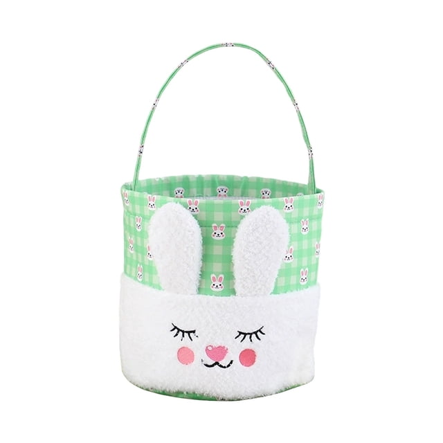 zhangmingg Face Embroidered Doormat for Spring Holiday and Egg Celebrations