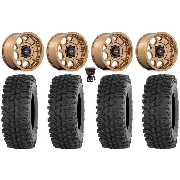 KMC Toro S 15" Wheels Bronze 33" BDC Tires Can-Am Commander Maverick Renegade Outlander Defender