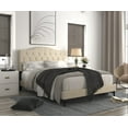 thumbnail image 5 of HMD Mason Twin Tufted Upholstered Platform Bed, Beige, 5 of 5