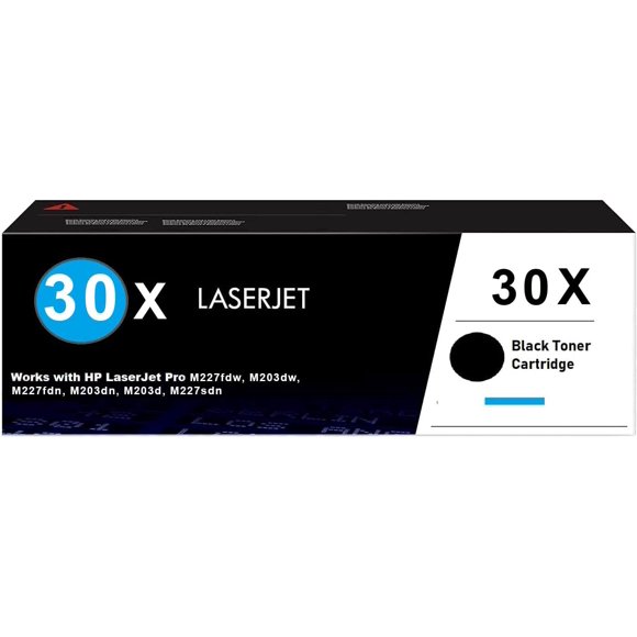 INKjetsclub Cartouche de Toner Compatible de Remplacement pour HP 30X Cartouche de Toner Laserjet Noir. Fonctionne avec HP Laserjet Pro M227fdw, M203dw, M227fdn Imprimantes.
