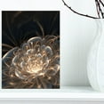thumbnail image 2 of Designart Fractal Flower with Golden Rays Canvas Wall Art, 2 of 4