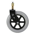 thumbnail image 1 of Roulette de Fauteuil Roulant, 10x2in Absorption des Chocs Ressort Solide Roulette avant de Fauteuil Roulant Remplacement Léger pour Véhicules Handicapés, 1 of 7
