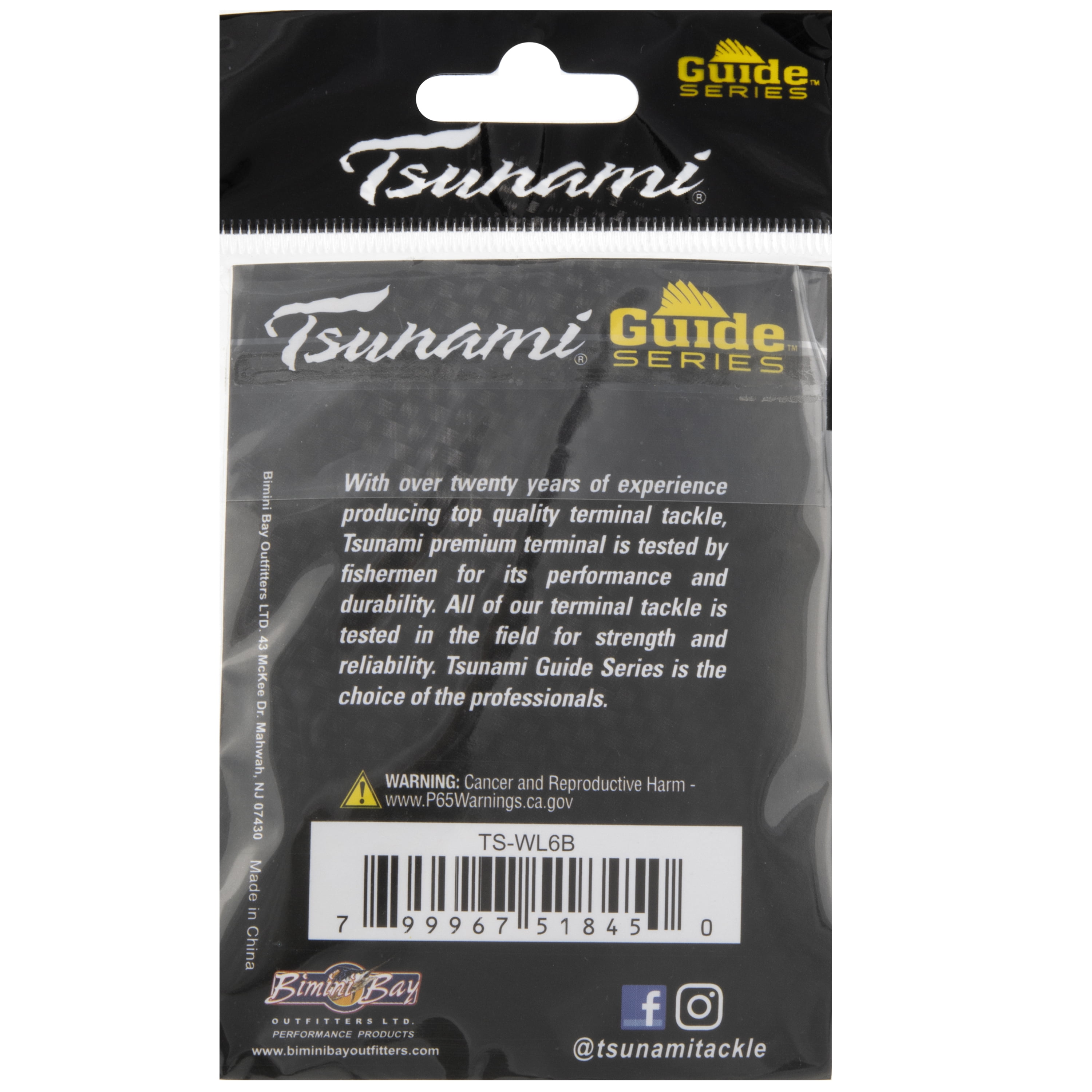 (15 pack) Tsunami Wire Leader Fishing Line 6 in. 45 lb Test – 10 Pack