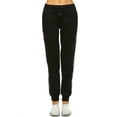 thumbnail image 3 of White Mark Women's Athleisure Fleece Jogger Pants, 3 of 5