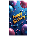 thumbnail image 1 of Colorful Floral Happy Birthday Banner Backdrop with Balloons and Roses for Party Supplies Photography Props Decors Background, 1 of 4