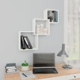 thumbnail image 1 of vidaXL Cube Wall Shelf White 68x15x68 cm Engineered Wood, 1 of 4