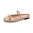 thumbnail image 2 of IEMIEMIEM Ballet Flats for Women Comfortable Slip On Non-Slip Bow Soft Mary Jane Walking Party Fashion Dress Shoes Khaki 6.5 Wide, 2 of 3