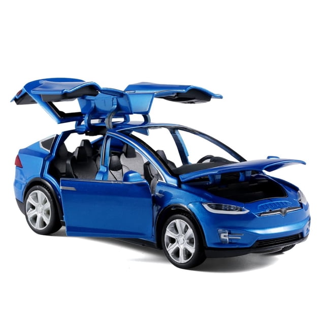 Coche de juguete LLWEIT de metal fundido a escala 1/32 con sonido y luz
