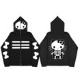 thumbnail image 2 of Hello Kitty Hello Kitty KT Gato Dibujos animados Enmascarado Cremallera Sudadera de Halloween Impresión digital 3D, 2 of 4
