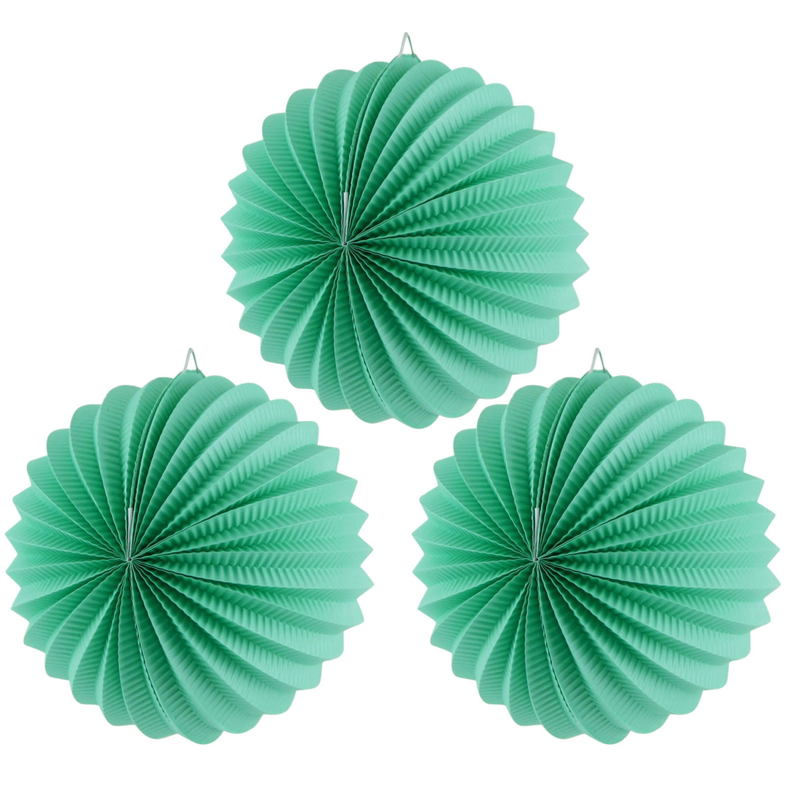 Teal Paper Fan Decorations, Set of 3 Honeycomb Tissue Paper Party Fans –  Party Craft Creations