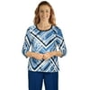 Alfred Dunner Womens Animal Patchwork Top