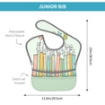thumbnail image 4 of Hirioo Books for Baby Waterproof Pocket Bib Adjustable Closed for Babies Toddlers with Large Pocket 6-24Months, 4 of 8