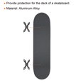 thumbnail image 4 of Unique Bargains Joint de Planche à Roulettes Protecteur de Pont Longboard Anti-Fuite Matériel Noir Forme x, 4 of 5