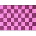 thumbnail image 1 of Ahgly Company Indoor Rectangle Checkered Purple Modern Area Rugs, 2' x 5', 1 of 4