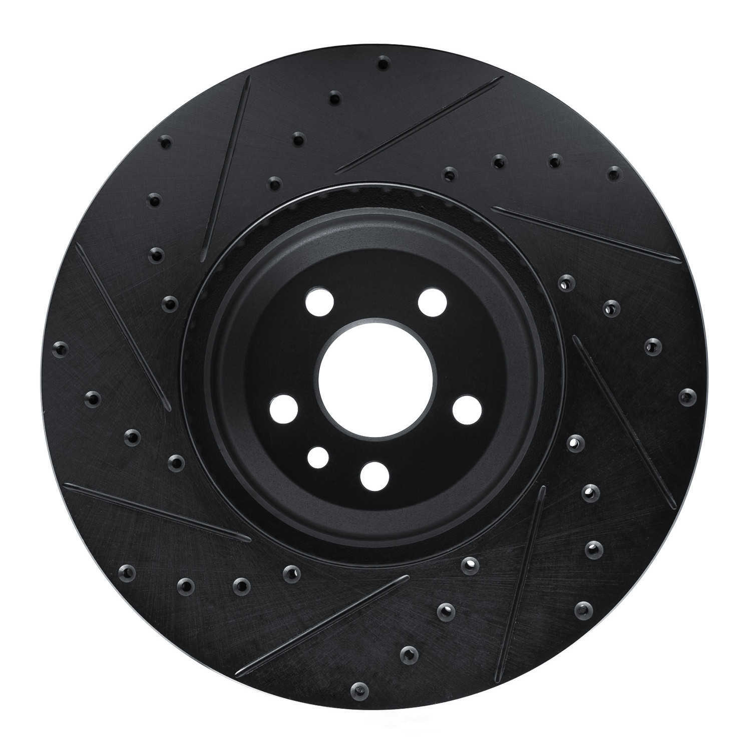 Dynamic Friction Company 633-11033R DFC Brake Rotor - Drilled And Slotted - Black