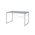 thumbnail image 5 of Acme Furniture 92905-VV Ergode Desk Faux Concrete & Silver, 5 of 5
