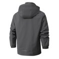 thumbnail image 2 of Voncos Outdoor Jackets for Men Lightweight Fall Winter Jacket Hooded Waterproof Anorak Casual Rain Jacket for Hiking Travel, 2 of 3