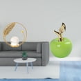 thumbnail image 2 of Estatua de bola de cristal,Estatuas de bolas de cristal para decoración del hogar,escritorio interior,Escultura de bola de cristal Figura de hierro Decoración,Estatua,Escultura de fruta, 2 of 8