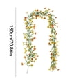 thumbnail image 3 of Silk Flower Garland, Artificial Floral Climber With Hanging Rings, for Wedding Arch and Garden Decor, Yellow, 3 of 6