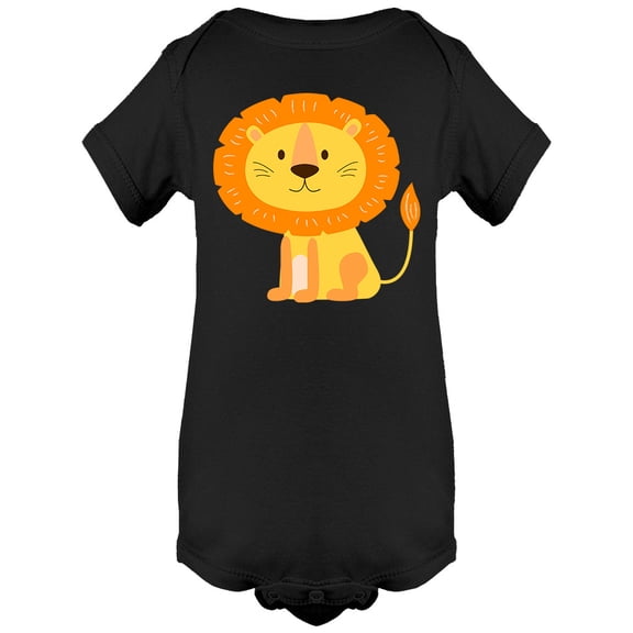 Cute Sitting Lion Bodysuit Infant -Image by Shutterstock, 6 Months