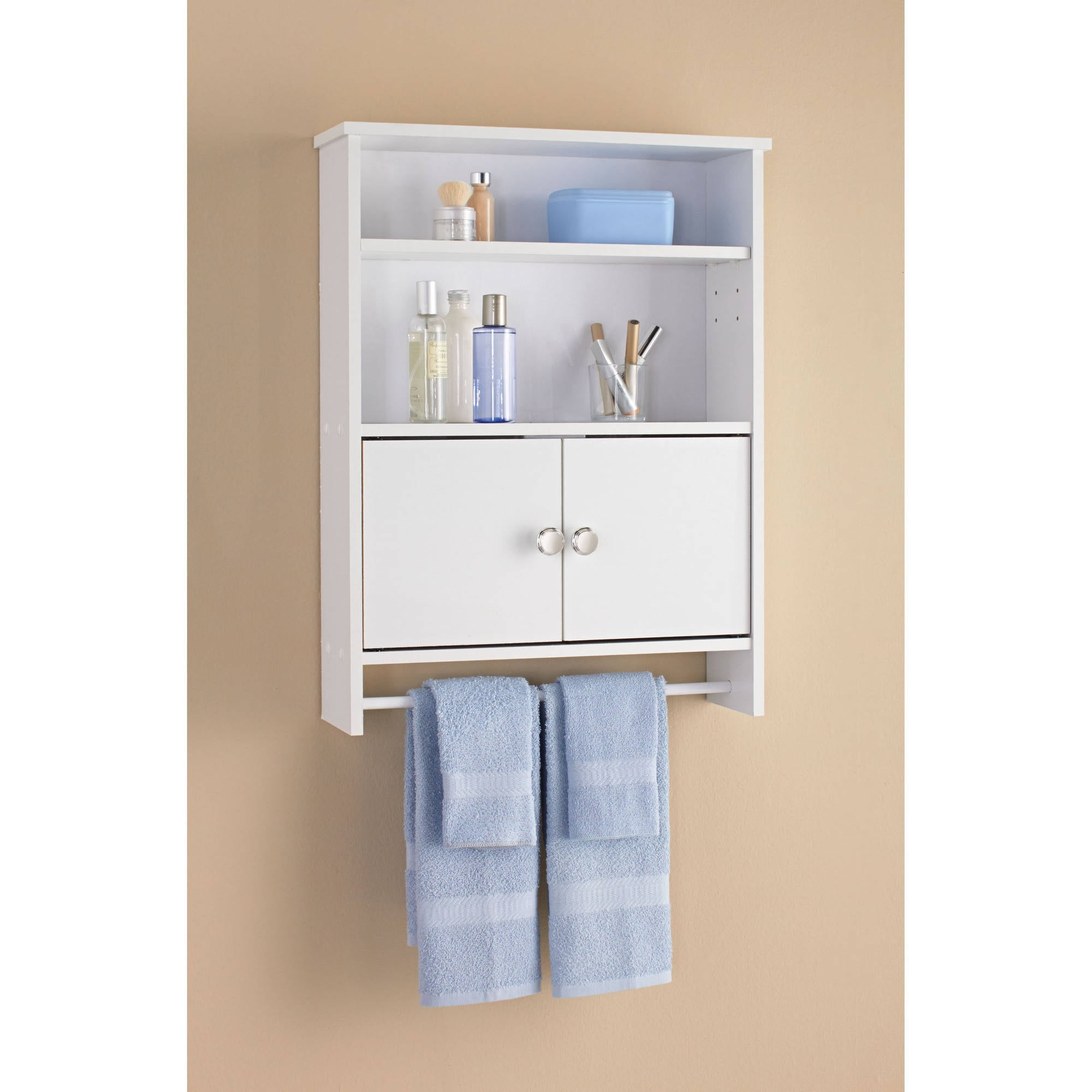 Mainstays 2 Door Bathroom Wall Cabinet